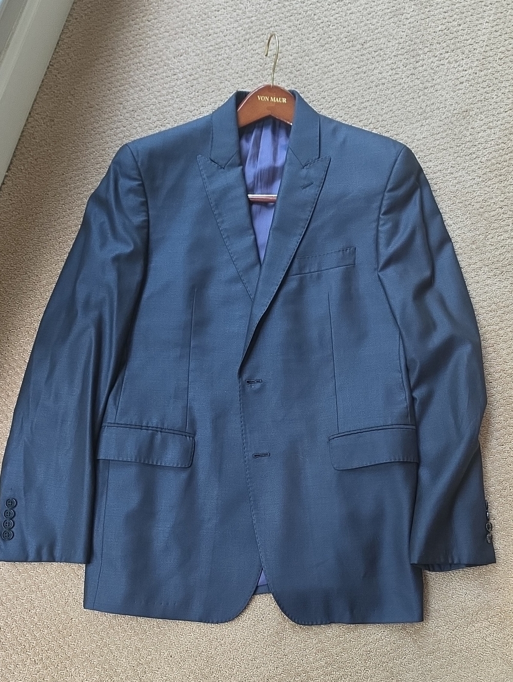 TALLIA Classic Navy Two-Button Sport Coat